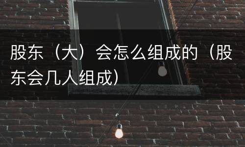 股东（大）会怎么组成的（股东会几人组成）