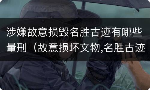 涉嫌故意损毁名胜古迹有哪些量刑（故意损坏文物,名胜古迹行为）