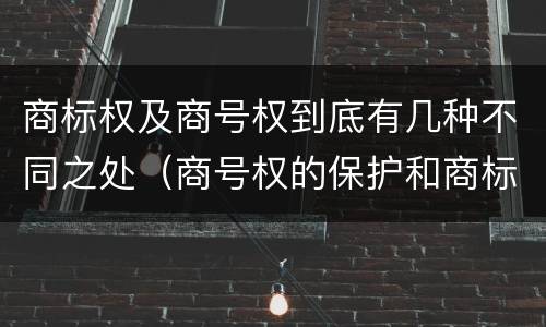 商标权及商号权到底有几种不同之处（商号权的保护和商标权的保护一样是全国性范围的）