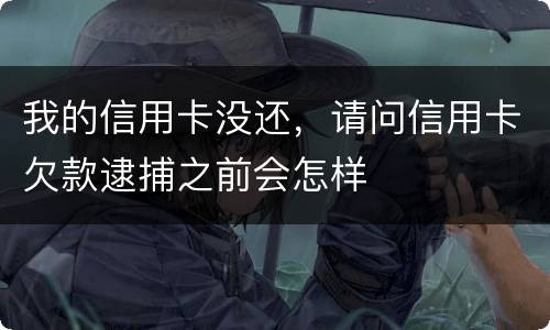 我的信用卡没还，请问信用卡欠款逮捕之前会怎样