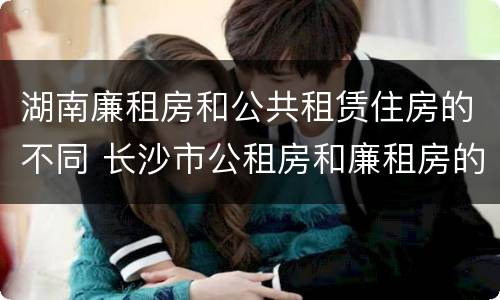 湖南廉租房和公共租赁住房的不同 长沙市公租房和廉租房的区别