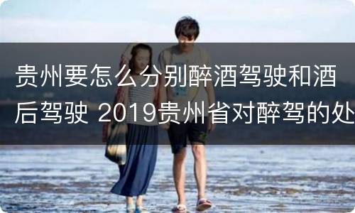 贵州要怎么分别醉酒驾驶和酒后驾驶 2019贵州省对醉驾的处罚标准