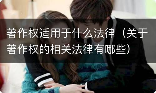 著作权适用于什么法律（关于著作权的相关法律有哪些）