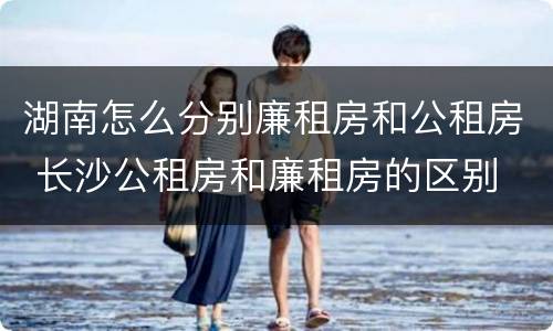 湖南怎么分别廉租房和公租房 长沙公租房和廉租房的区别