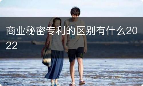 商业秘密专利的区别有什么2022