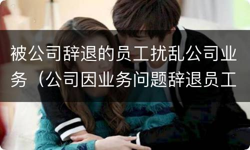 被公司辞退的员工扰乱公司业务（公司因业务问题辞退员工）