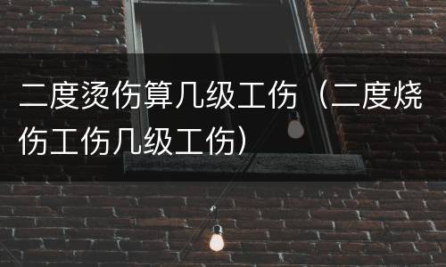 二度烫伤算几级工伤（二度烧伤工伤几级工伤）