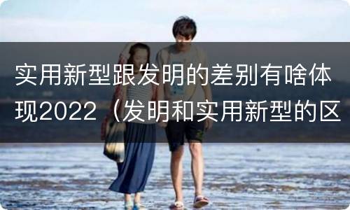 实用新型跟发明的差别有啥体现2022（发明和实用新型的区别）