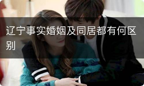辽宁事实婚姻及同居都有何区别