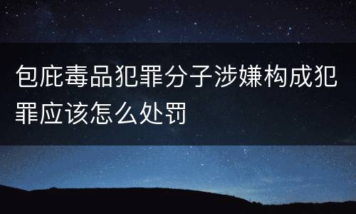 包庇毒品犯罪分子涉嫌构成犯罪应该怎么处罚