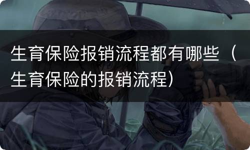 生育保险报销流程都有哪些（生育保险的报销流程）