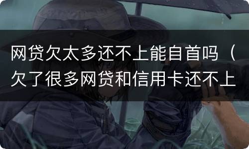 网贷欠太多还不上能自首吗（欠了很多网贷和信用卡还不上可以自首吗）