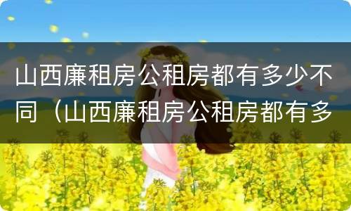 山西廉租房公租房都有多少不同（山西廉租房公租房都有多少不同的）