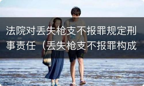 法院对丢失枪支不报罪规定刑事责任（丢失枪支不报罪构成要件）