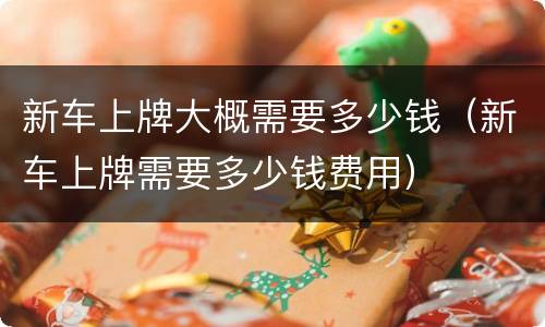 新车上牌大概需要多少钱（新车上牌需要多少钱费用）