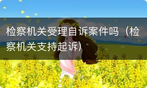 检察机关受理自诉案件吗（检察机关支持起诉）