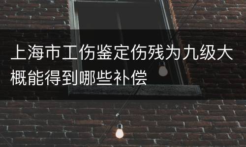 上海市工伤鉴定伤残为九级大概能得到哪些补偿
