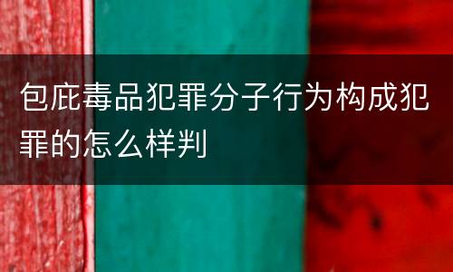 包庇毒品犯罪分子行为构成犯罪的怎么样判
