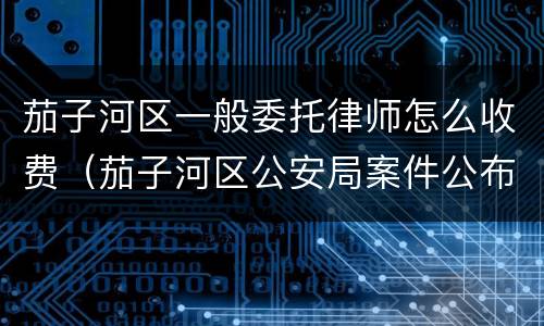 茄子河区一般委托律师怎么收费（茄子河区公安局案件公布）