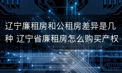 辽宁廉租房和公租房差异是几种 辽宁省廉租房怎么购买产权
