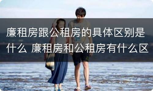 廉租房跟公租房的具体区别是什么 廉租房和公租房有什么区别