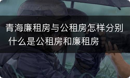 青海廉租房与公租房怎样分别 什么是公租房和廉租房