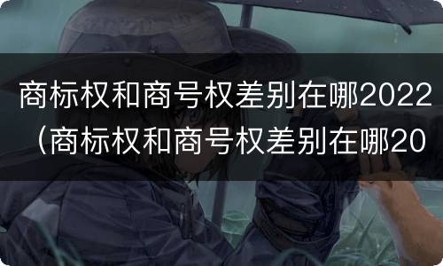 商标权和商号权差别在哪2022（商标权和商号权差别在哪2022年）