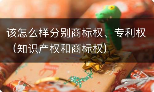 该怎么样分别商标权、专利权（知识产权和商标权）