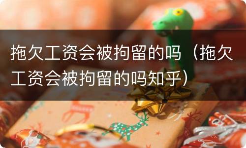 拖欠工资会被拘留的吗（拖欠工资会被拘留的吗知乎）