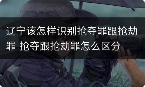 辽宁该怎样识别抢夺罪跟抢劫罪 抢夺跟抢劫罪怎么区分