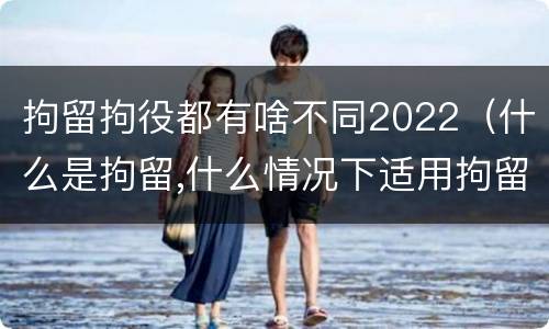 拘留拘役都有啥不同2022（什么是拘留,什么情况下适用拘留）
