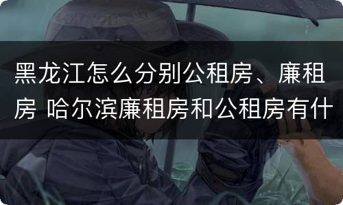 黑龙江怎么分别公租房、廉租房 哈尔滨廉租房和公租房有什么区别