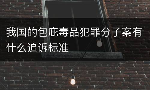 我国的包庇毒品犯罪分子案有什么追诉标准