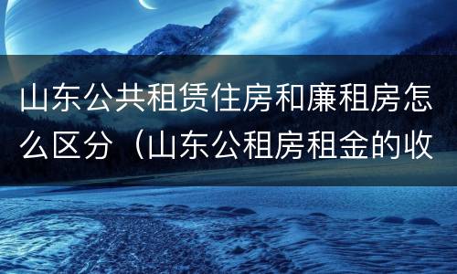 山东公共租赁住房和廉租房怎么区分（山东公租房租金的收费标准）