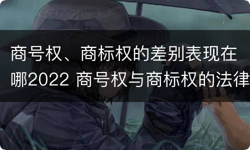 商号权、商标权的差别表现在哪2022 商号权与商标权的法律冲突与解决