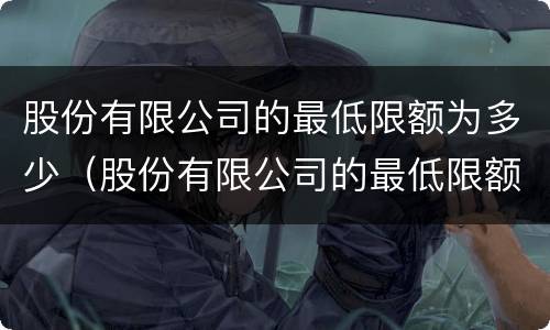 股份有限公司的最低限额为多少（股份有限公司的最低限额为多少元）