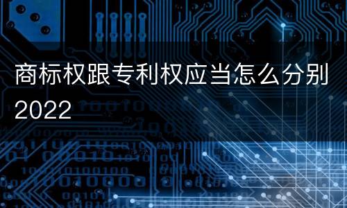 商标权跟专利权应当怎么分别2022