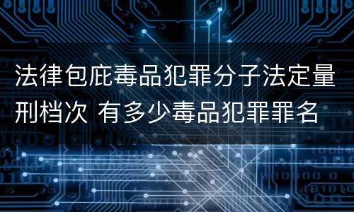 法律包庇毒品犯罪分子法定量刑档次 有多少毒品犯罪罪名