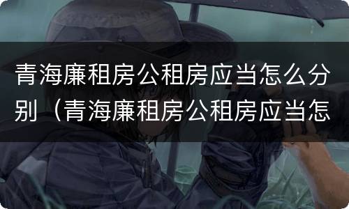 青海廉租房公租房应当怎么分别（青海廉租房公租房应当怎么分别购买）
