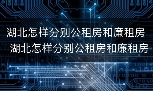 湖北怎样分别公租房和廉租房 湖北怎样分别公租房和廉租房的区别
