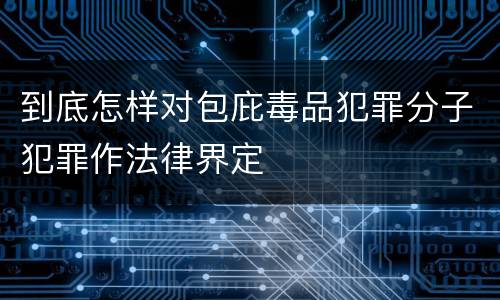到底怎样对包庇毒品犯罪分子犯罪作法律界定