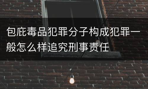 包庇毒品犯罪分子构成犯罪一般怎么样追究刑事责任