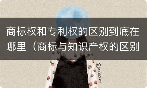 商标权和专利权的区别到底在哪里（商标与知识产权的区别）