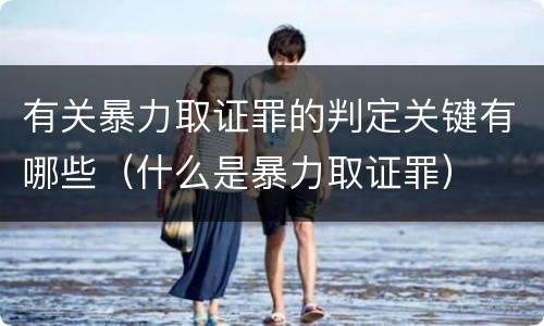 有关暴力取证罪的判定关键有哪些（什么是暴力取证罪）