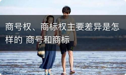 商号权、商标权主要差异是怎样的 商号和商标