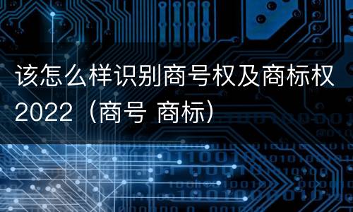 该怎么样识别商号权及商标权2022（商号 商标）