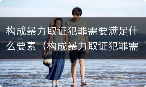 构成暴力取证犯罪需要满足什么要素（构成暴力取证犯罪需要满足什么要素的条件）
