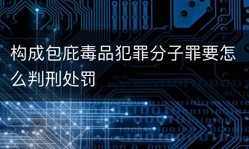 构成包庇毒品犯罪分子罪要怎么判刑处罚