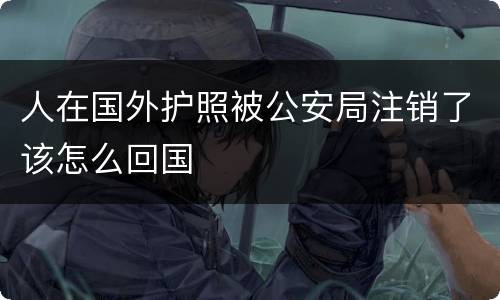 人在国外护照被公安局注销了该怎么回国
