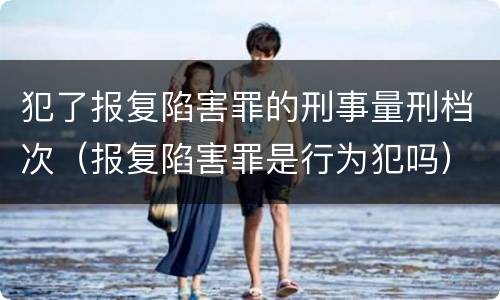 犯了报复陷害罪的刑事量刑档次（报复陷害罪是行为犯吗）